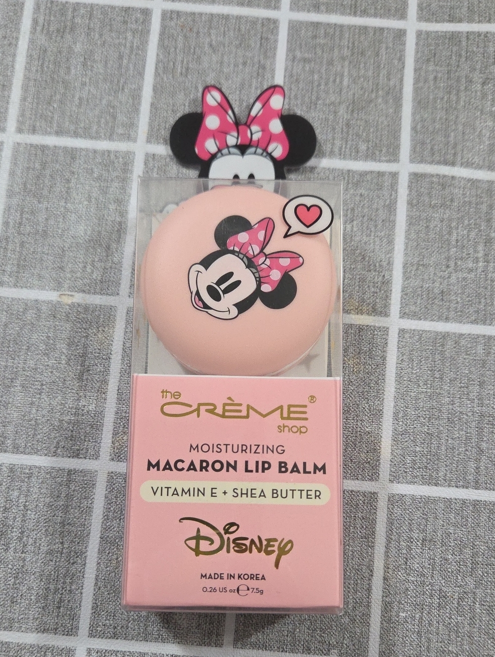 The Crème Shop x Disney Pink Macaron Moisturizing Lip Balm